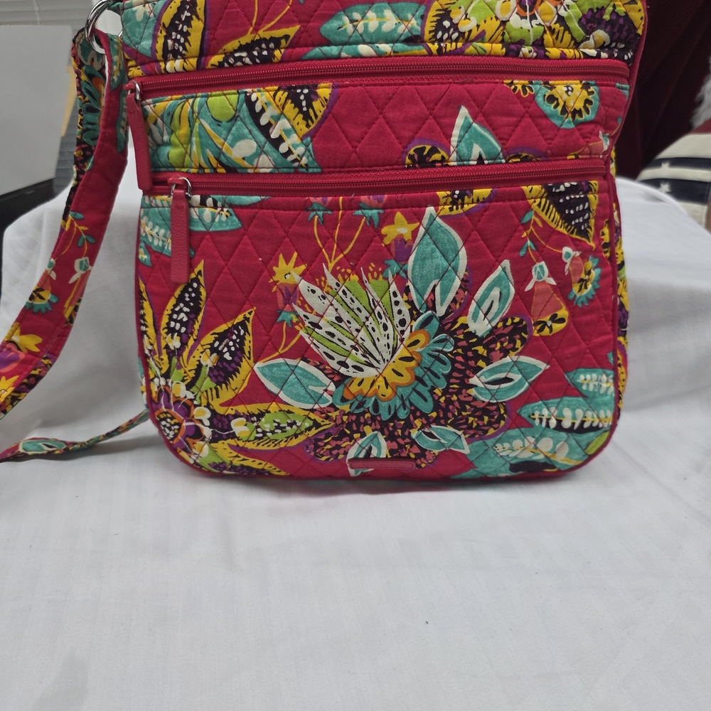 Vera Bradley Triple Zip Hipster Crossbody Bag
